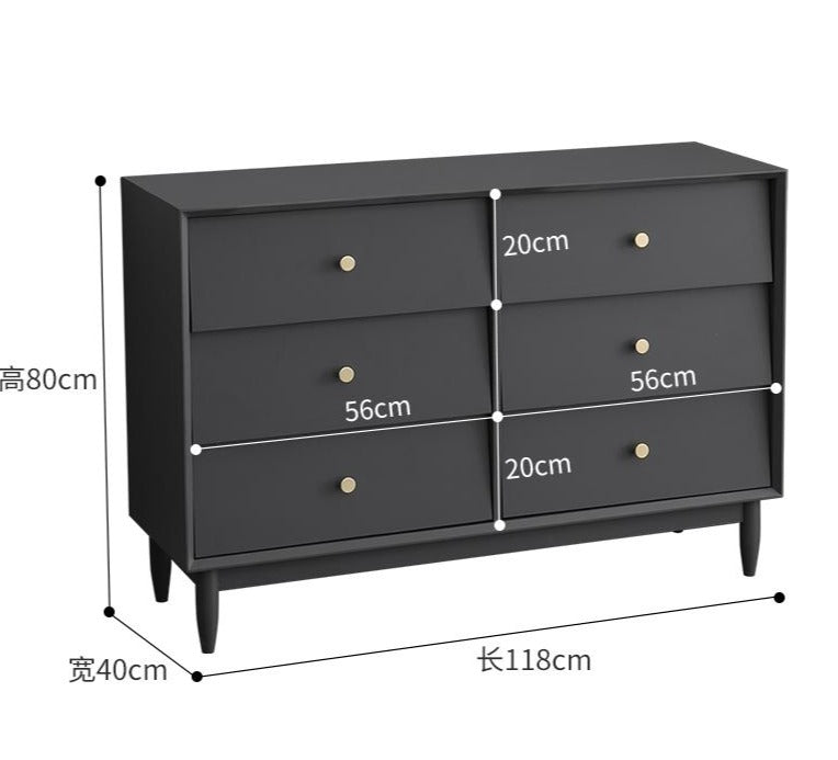 ADRIAN Large Minimalist Chest Drawers Commode Dresser