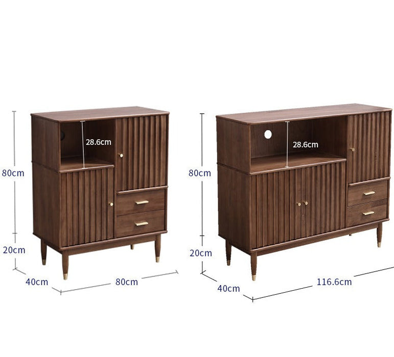 ADELE HYATT Solid Wood Sideboard Buffet Cabinet ( 2 Size 4 Color )