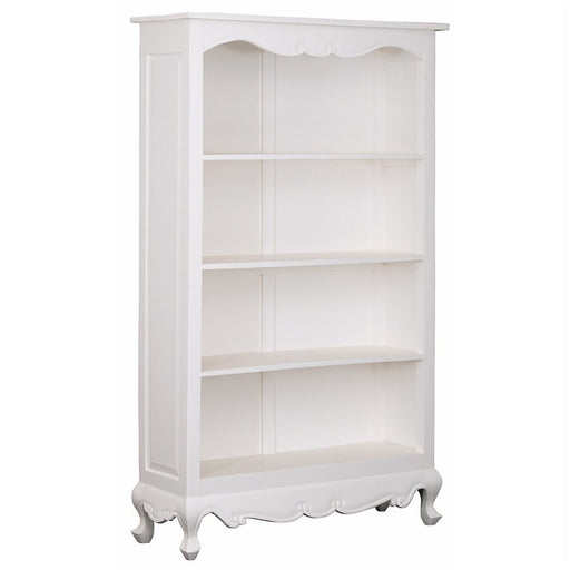 Paris Homes Queen Annie Solid Wooden Timber French Bookcase, White CFS168BC-000-QA-180-WH_1