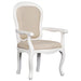 Paris House Queen Annie French Solid Timber Dining Armchair - White CFS168CH-56-54-QA-AC-WH_1