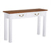 Raffles French Console Table Tas Timber 2 Drawer 120cm Sofa Table, Scandinavia White Writing Desk CFS168ST-002-KL-WR_1